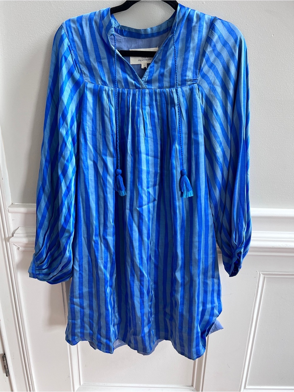 NEW PRINTFRESH on the scene tunic dress in vintage stripe